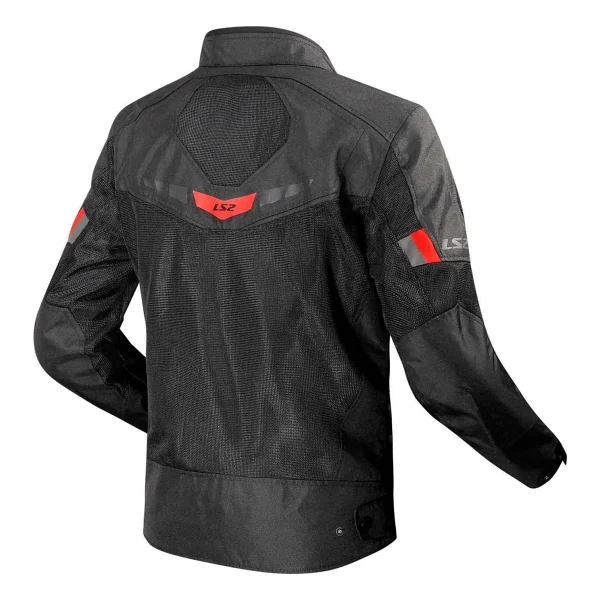 Ls2 Riva Erkek Siyah-Neon Sarı Yazlık Motosiklet Montu - Görsel 2