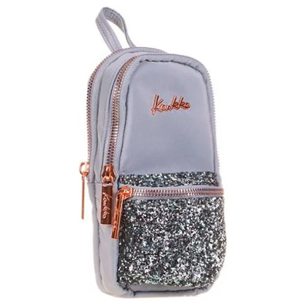 Kaukko Bright Taşlı Junior Bag Gri Kalemlik - Görsel 2