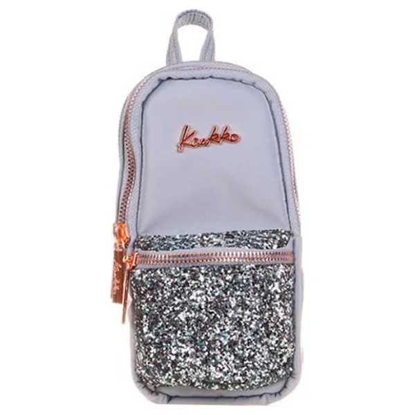 Kaukko Bright Taşlı Junior Bag Gri Kalemlik - Görsel 3