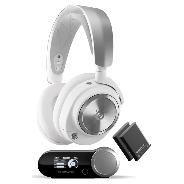 Steelseries Arctis Nova Pro Beyaz Kablolu/Kablosuz Kulak Üstü Oyuncu Kulaklığı - Görsel 6