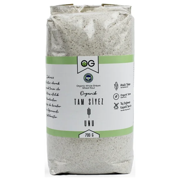Og Natural Organik Tam Siyez Unu 700 Gr - Görsel 2