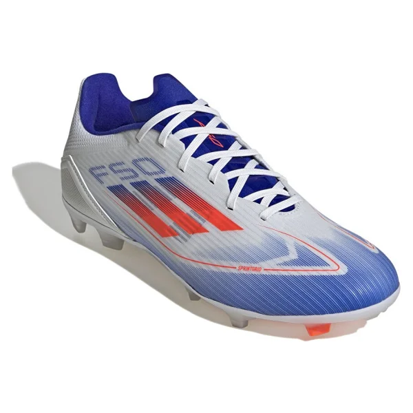 Adidas F50 League Fg/Mg Ie0601 Beyaz-Kırmızı-Mavi Erkek Krampon - Görsel 3