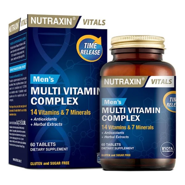Nutraxin Men's Multivitamin Complex 60 Tablet - Görsel 7