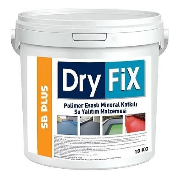 Dryfix Sb Plus Polimer Esaslı Su Yalıtım Malzemesi 18 Kg Beyaz - Görsel 3