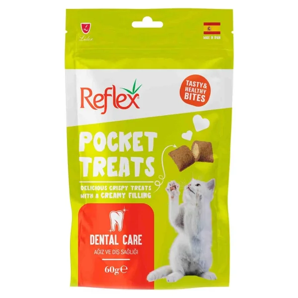 Reflex Pocket Treats Ağız ve Diş Sağlığı 60 gr Kedi Ödül Maması - Görsel 2