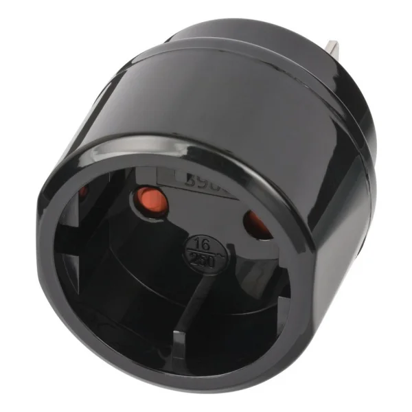 Brennenstuhl Türkiye Fiş Sistemi Usa-Kanada-Meksika-Japonya Ülkeleri Uyumlu Ip20 Lisanslı Topraklı Travel Adaptör Dönüştürücü Siyah - Görsel 3