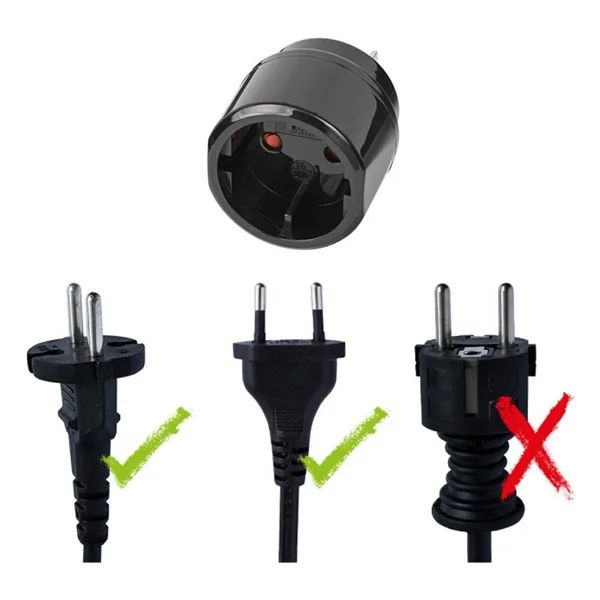Brennenstuhl Türkiye Fiş Sistemi Usa-Kanada-Meksika-Japonya Ülkeleri Uyumlu Ip20 Lisanslı Topraklı Travel Adaptör Dönüştürücü Siyah - Görsel 5