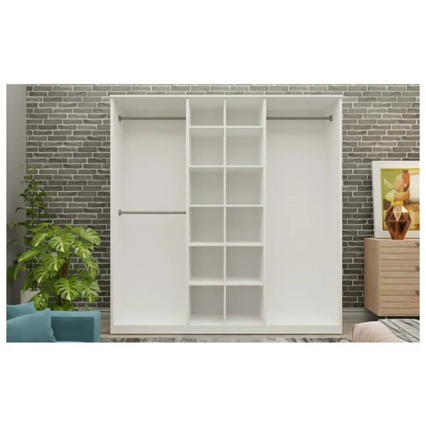 Metalia Favorite Aynalı 6 Kapaklı Gardırop - Görsel 3