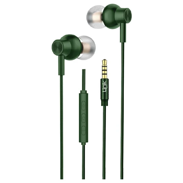Linktech H71 Yeşil Kablolu Kulak İçi Kulaklık - Görsel 4