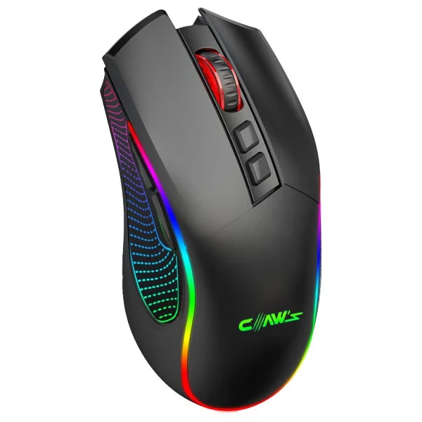 Claws Crossfire Air V1 Siyah RGB Makrolu Şarjlı Optik Kablolu/Kablosuz Oyuncu Mouse - Görsel 3