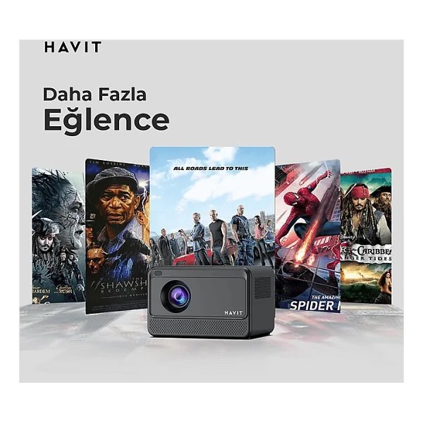 Havit Pj211 Pro Smart 180 Lümen Android Projeksiyon Cihazı - Görsel 5