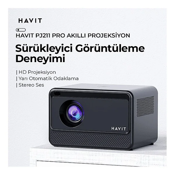 Havit Pj211 Pro Smart 180 Lümen Android Projeksiyon Cihazı - Görsel 6