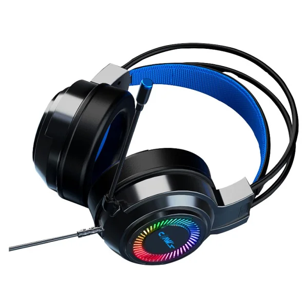Claw's Noiseee V1 Rgb Spectrum 7.1 Surround Ses - Ai İle Gürültü Engelleyen Mikrofon - Usb Örgü Kablolu Gaming Oyuncu Kulaklığı - Siyah - Görsel 2
