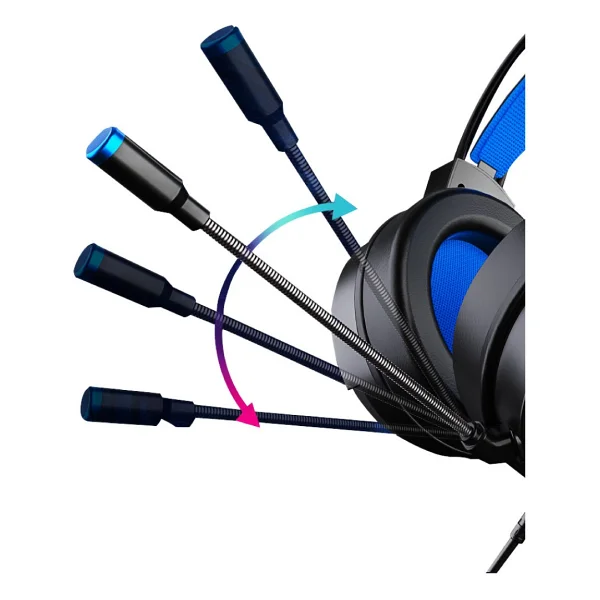 Claw's Noiseee V1 Rgb Spectrum 7.1 Surround Ses - Ai İle Gürültü Engelleyen Mikrofon - Usb Örgü Kablolu Gaming Oyuncu Kulaklığı - Siyah - Görsel 5