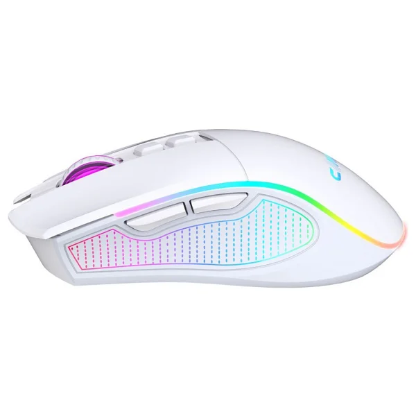 Claws Crossfire Air V1 Beyaz RGB Makrolu Şarjlı Optik Kablolu/Kablosuz Oyuncu Mouse - Görsel 4