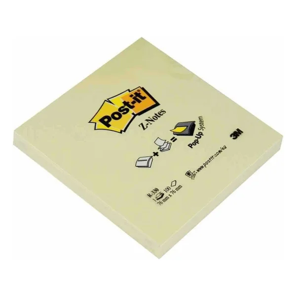 Post-it Yapışkanlı Not Kağıdı 76x76 mm 100 Yaprak Sarı - Görsel 3