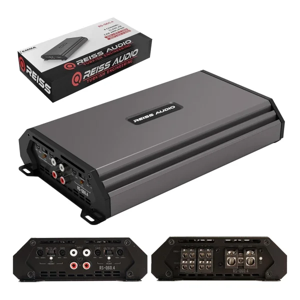 Reiss Audio Rs-Q60.4 4x60w 4 Kanallı Oto Amplifikatör - Görsel 2