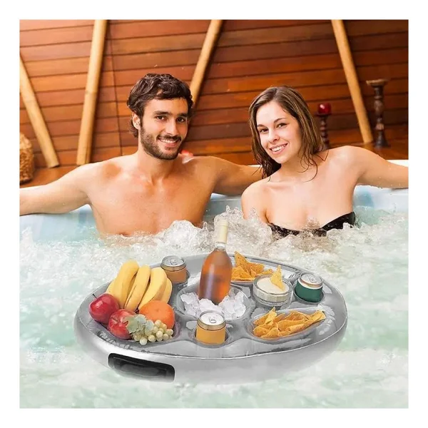 Schulzz Son Trend Şişme Deniz Havuz Bardak Tutucu Float Bar - Yetişkin - Görsel 7
