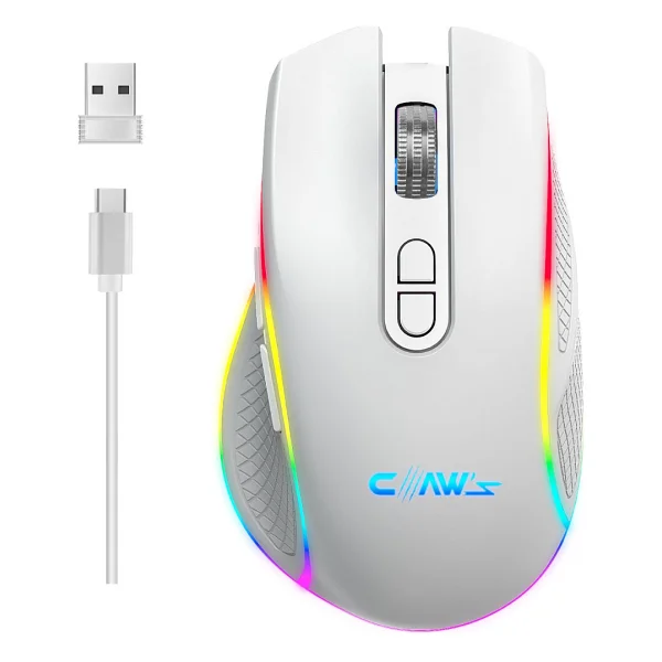 Claws Nova Air V1 RGB Makrolu Şarjlı Optik Kablolu/Kablosuz Oyuncu Mouse - Görsel 7