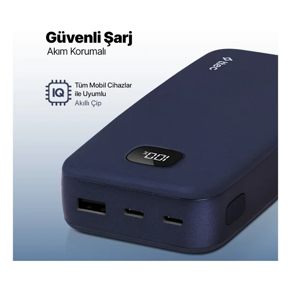 Ttec Chargeup Lcd 2bb211 20000 mAh Hızlı Şarj Powerbank - Görsel 6