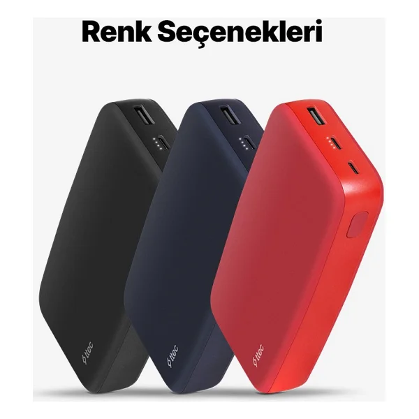 Ttec ChargeUp Pro 2BB212S Siyah 20000 mAh Hızlı Şarj Powerbank - Görsel 2