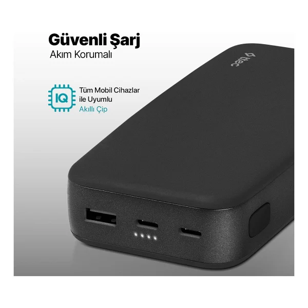 Ttec ChargeUp Pro 2BB212S Siyah 20000 mAh Hızlı Şarj Powerbank - Görsel 6