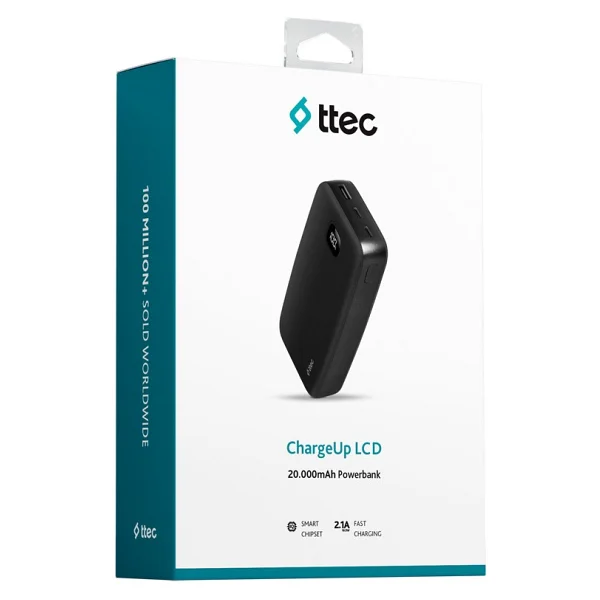 Ttec Chargeup Lcd 2bb211s Siyah 20000 mAh Hızlı Şarj Powerbank - Görsel 7