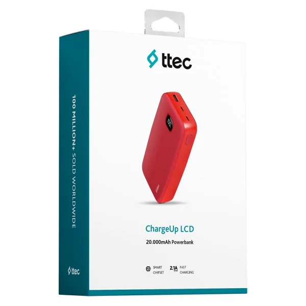 Ttec Chargeup Lcd 2bb211gk Gül Kurusu 20000 mAh Hızlı Şarj Powerbank - Görsel 7