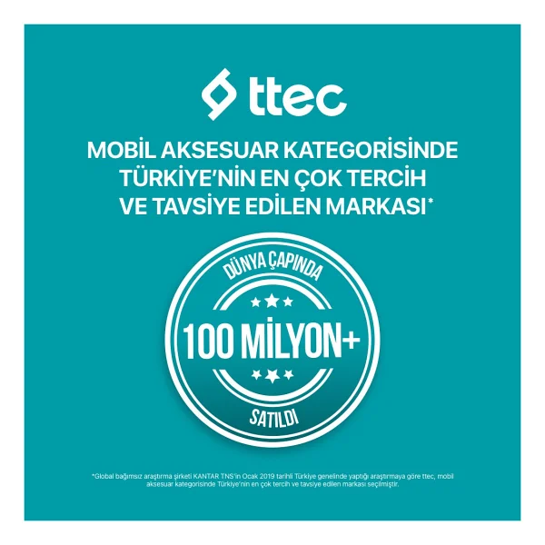 Ttec Chargeup Lcd 2bb211gk Gül Kurusu 20000 mAh Hızlı Şarj Powerbank - Görsel 8