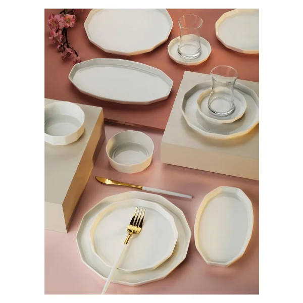 Aryıldız Amber White 32 Parça 6 Kişilik Kahvaltı Takımı - Görsel 2