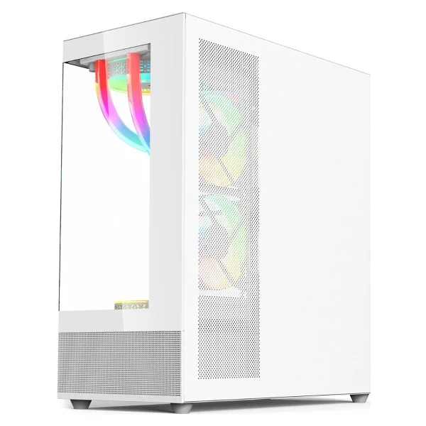 Gametech Phantom 6 X 120 Mm RGB Fanlı Oyuncu Bilgisayar Kasası Beyaz - Görsel 3