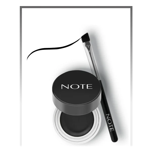 Note Mat Bitişli Waterproof Siyah Jel Eyeliner - Görsel 4