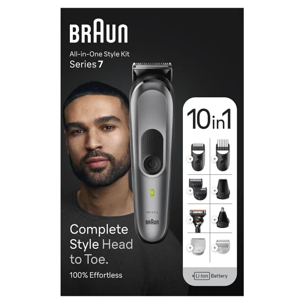 Braun Series 7 Mgk7420 + Gillette Proglide 10'u 1 Arada Erkek Bakım Seti - Görsel 6