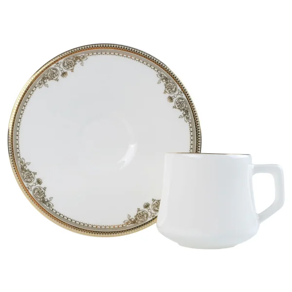 Evaliza Versailles Gold 6 Kişilik Kahve Fincan Takımı - Görsel 2
