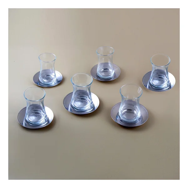 Jumbo Timeless Yuvarlak 6'lı Çay Tabağı - Görsel 4