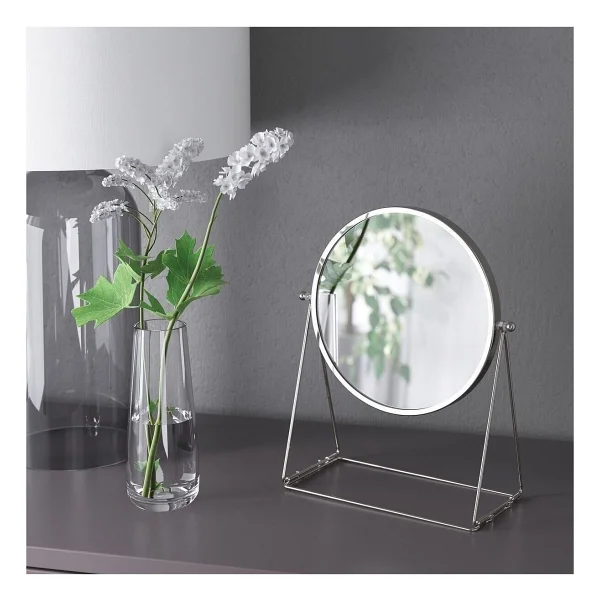 Ikea Lassbyn Masa Aynası Büyüteçli - Makyaj Masa Aynası 17 Cm - Görsel 3