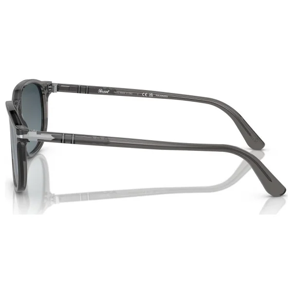 Persol Po3019s 1196s3 Transparent Grey-Light Blue Erkek Polarize Güneş Gözlüğü - Görsel 2
