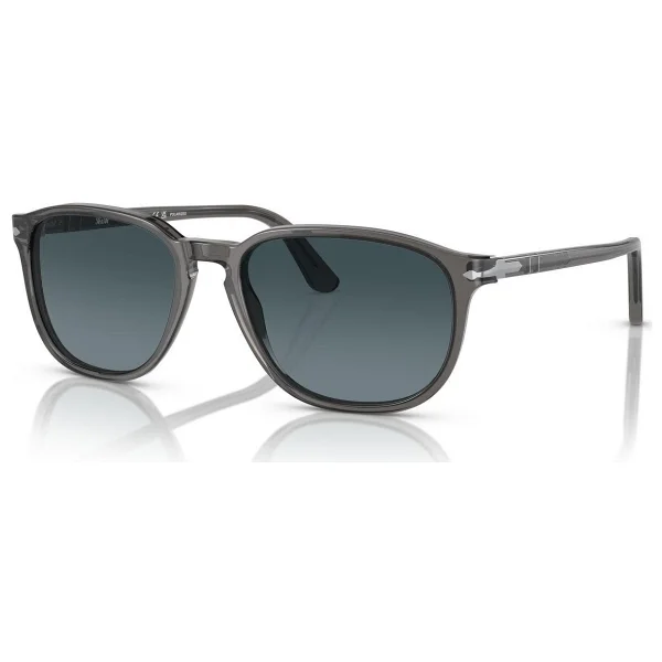 Persol Po3019s 1196s3 Transparent Grey-Light Blue Erkek Polarize Güneş Gözlüğü - Görsel 5