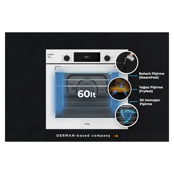 Tommatech Taf6005ws Beyaz Ankastre Fırın - Görsel 2
