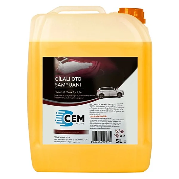 Cem Car Care Cilali Oto Sampuan 5 Lt - Görsel 5