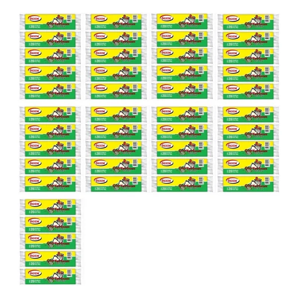 Ögem Orta Boy Çöp Poşeti (55 X 60 Cm) 20 Li Rulo X 45 Paket Çöp Torbası Siyah - Görsel 2