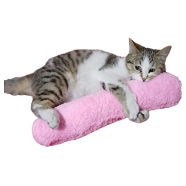 Tineke Kedi Otlu 30 Cm Gri Uyku Sarılma Oyuncağı - Görsel 9
