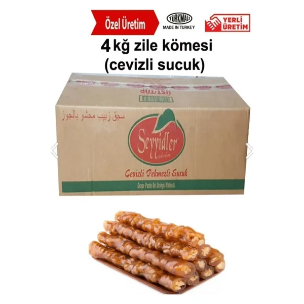 Seyyidler 4kğ Zile Kömesi Cevizli Sucuk - 4 Kg - Görsel 4