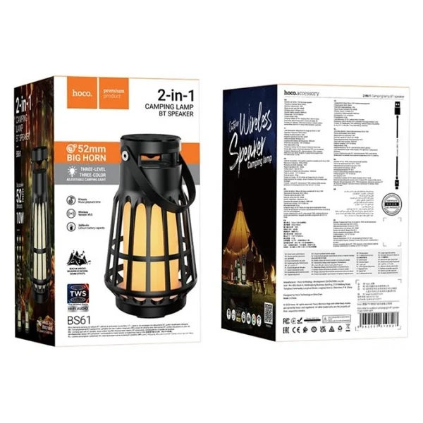 Hoco Bs61 Siyah Bluetooth Hoparlör - Görsel 2