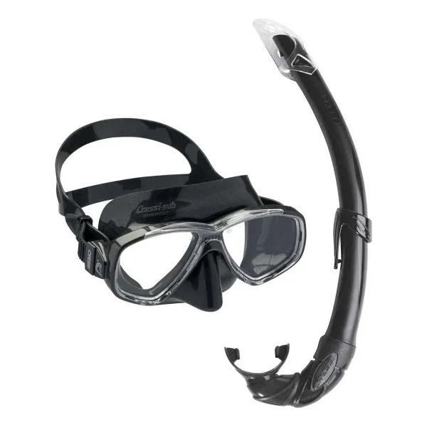 Cressi Perla-Mexico Maske Şnorkel Seti Siyah - Görsel 2