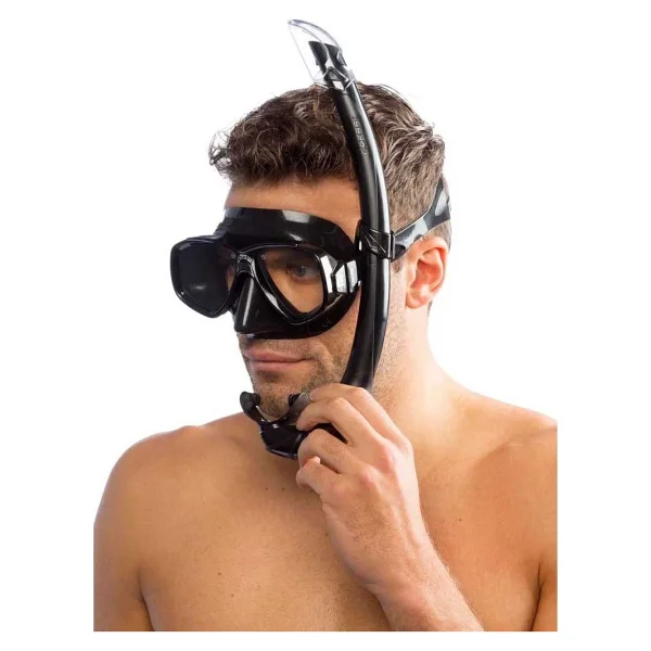 Cressi Perla-Mexico Maske Şnorkel Seti Siyah - Görsel 4