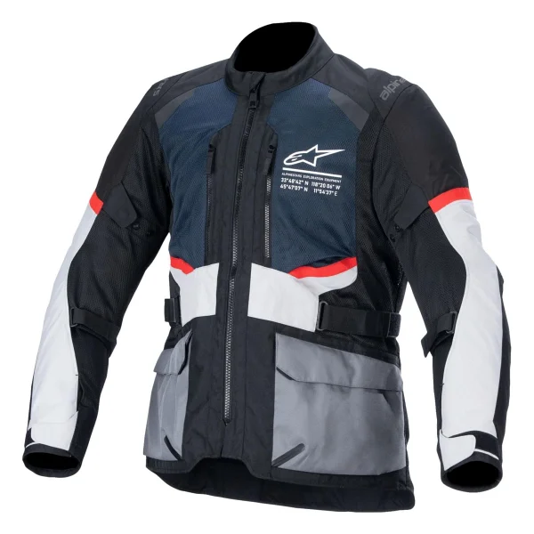 Alpinestars Andes Air Drystar Erkek Gri-Mavi 4 Mevsim Motosiklet Montu - Görsel 5