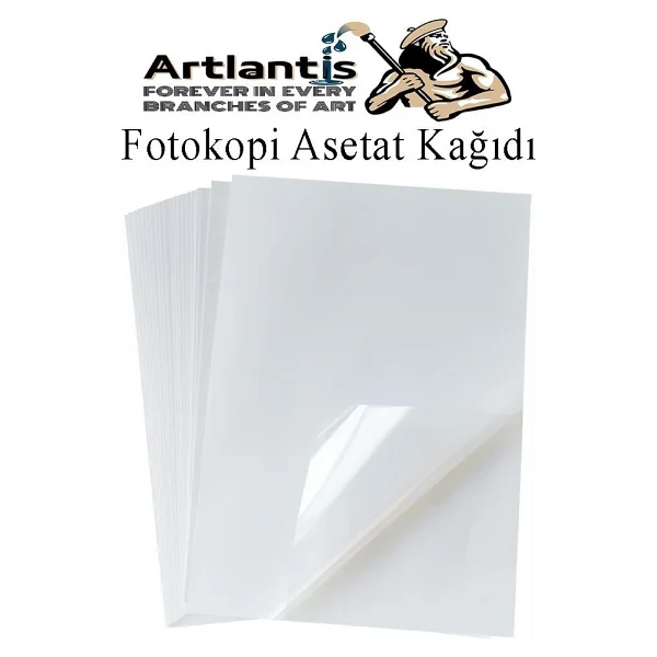 Asetat Kagidi Pvc A4 50 Adet 100 Micron Fotokopi Asetati Seffaf A4 Kagidi 21x29,7 Projektor Tepegoz - Görsel 5