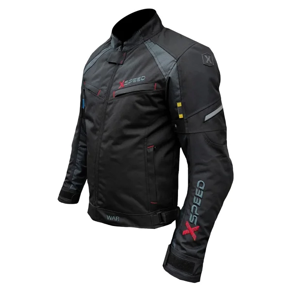 X-Speed War Erkek Gri-Siyah 4 Mevsim Motosiklet Montu - Görsel 3