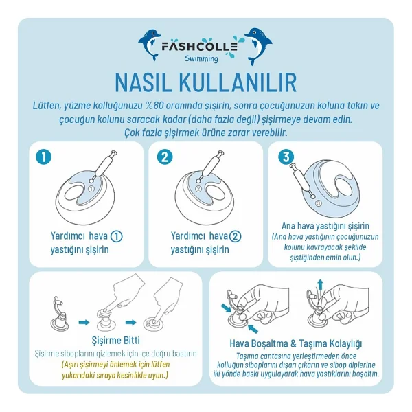 Fashcolle 1-4 Yaş 22x8 Cm Bebek Deniz Kolluğu - Görsel 5